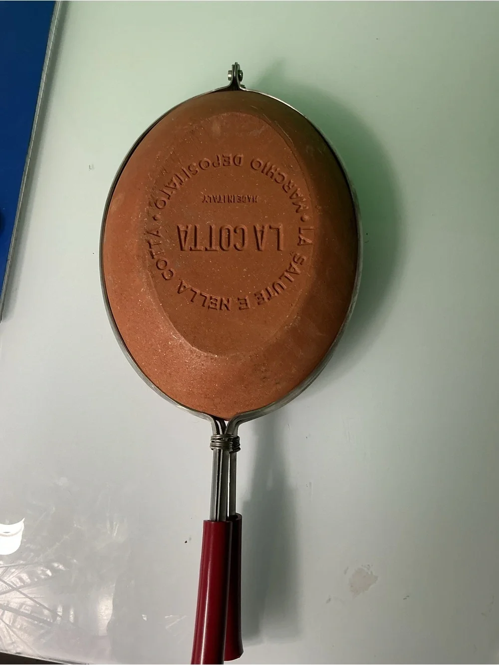 Vintage La Cotta La Bisquera Terracotta Clay Steak Grill Cooker Made in Italy